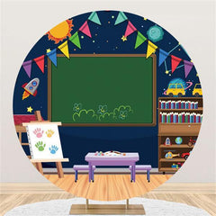 Lofaris Lovely And Round Class Welcome Back To School Backdrop
