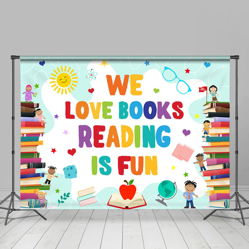 Lofaris Lovely And Simple Book Theme Back To School Backdrop