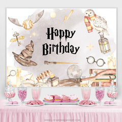 Lofaris Magic Flaoting Things School Birthday Backdrop