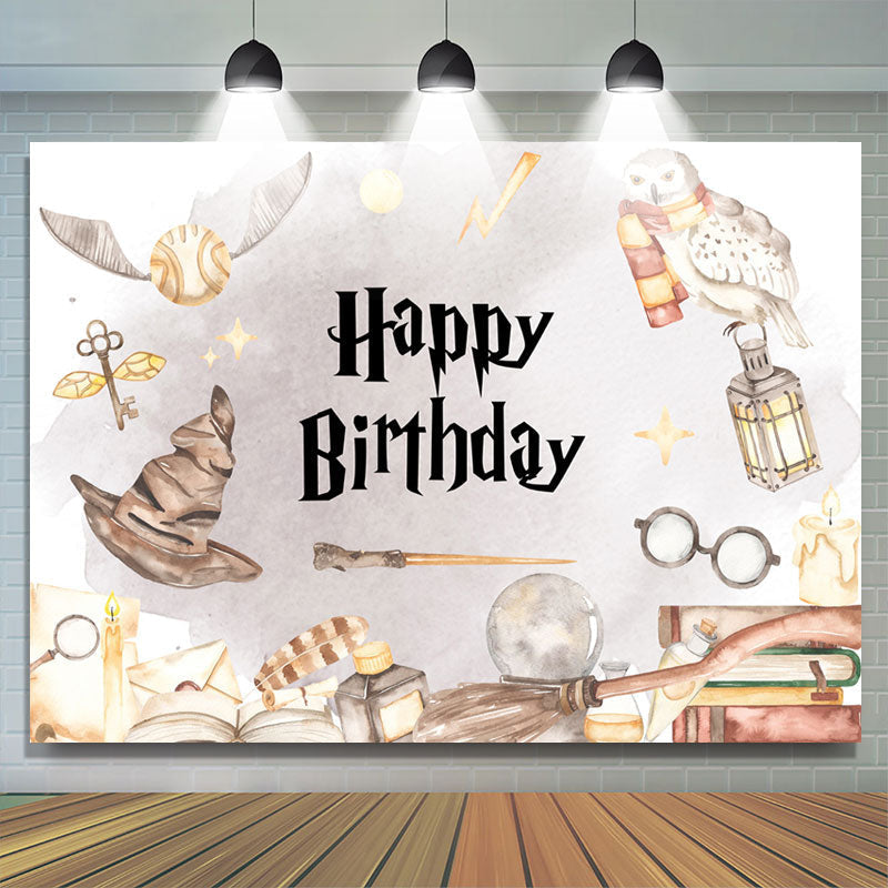 Lofaris Magic Flaoting Things School Birthday Backdrop