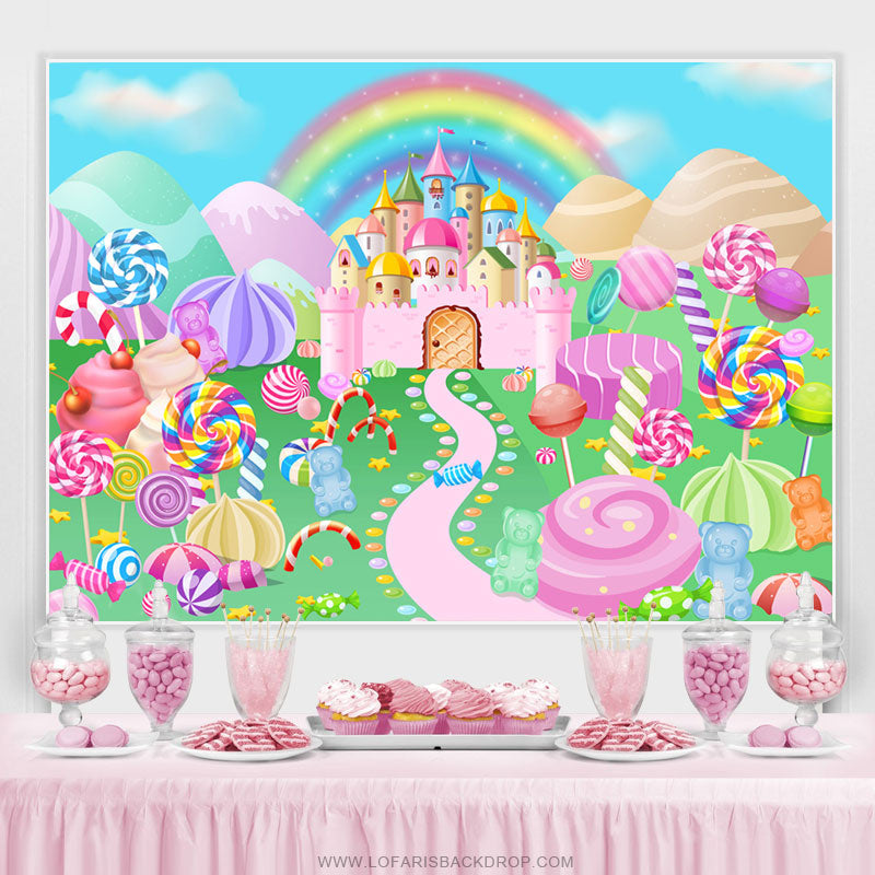 candyland castle wallpaper