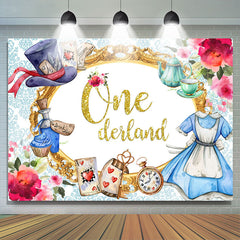 Lofaris Magical Fairy Theme Onederland Happy Birthday Backdrop