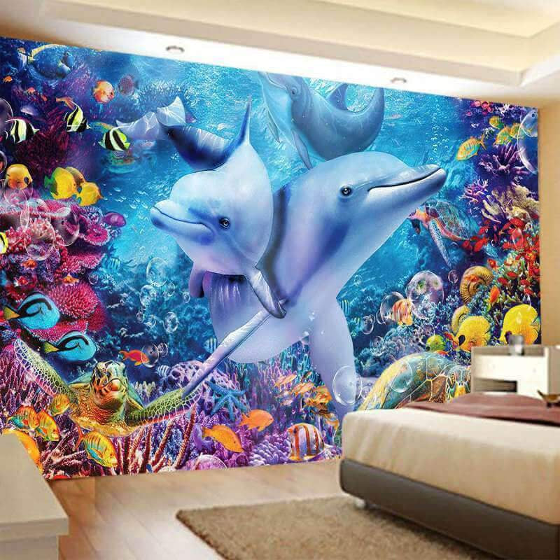 Lofaris Marine Organism Trippy Animal 3D Printed Wall Tapestry