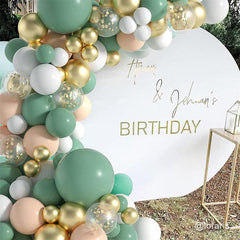 Lofaris Mint Green 117 Pack Balloon Arch Kit | DIY Party Decorations - White | Gold