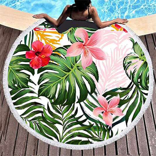 Round Custom Beach Towels  Promotional Round Beach Towel