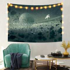 Lofaris Moon Astronaut Novelty Room Decoration Wall Tapestry