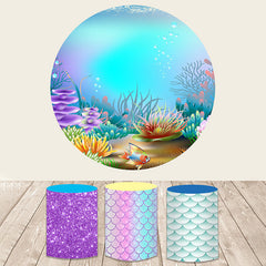 Lofaris Mysterious And Quiet Underwater World Round Backdrop Kit