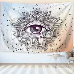 Lofaris Mysterious Eyes Bohemian Novelty Trippy Wall Tapestry