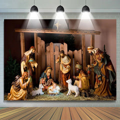 Lofaris Nativity Religion Jesus Christ Baby Shower Banner