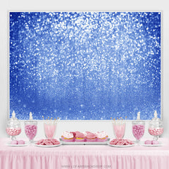 Lofaris Navy Blue Bokeh Themed Happy Birthday Backdrop For Girl