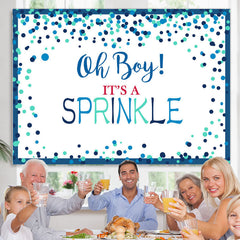 Lofaris Oh Boy Its A Sprinkle Simple Baby Shower Backdrop