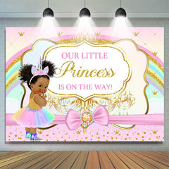 Lofaris Our Little Princess Is On The Way Baby Shower Backdrop