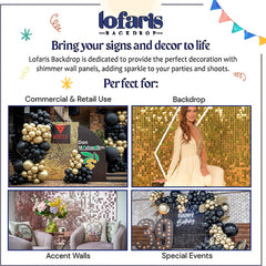 Lofaris DIY Sequin Backdrop Panels Party Photo Booth Best For Birthday