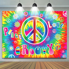 Lofaris Peace And Love Graffiti Grooyy Birthday Backdrop