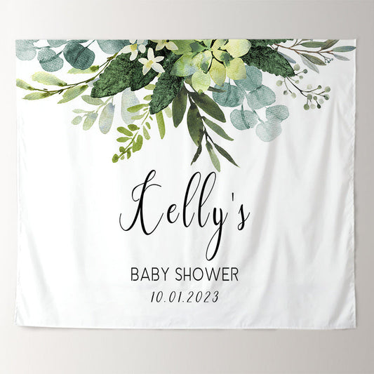 Baby Shower Welcome Sign - Botanical Greenery