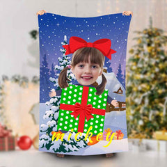 Lofaris Personalized Christmas Gift Girl Night Beach Towel