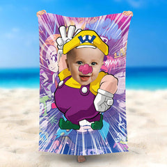 Lofaris Personalized Cute Wario Summer Swimming Beach Towel