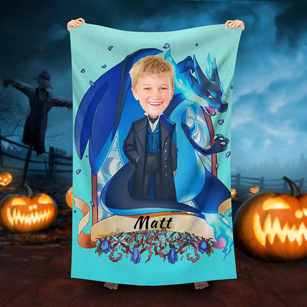 Lofaris Personalized Gellert Grindelwald Boy Beach Towel