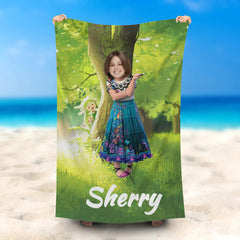 Lofaris Personalized Mirabel Encanto Tree Beach Towel With Photo