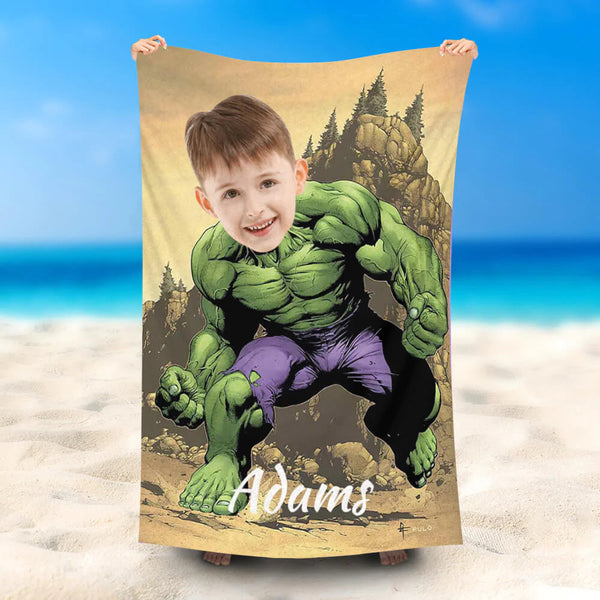 Hulk beach towel sale