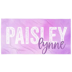 Lofaris Personalized Name Summertime Party Photo Beach Towel