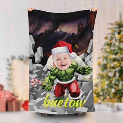 Lofaris Personalized Strong Hulk For Christmas Beach Towel