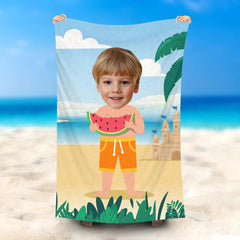 Lofaris Personalized Summer Watermelon Swimming Beach Towel