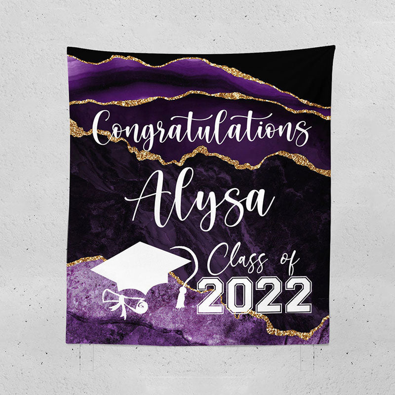 Lofaris Personalized Graduation Party Backdrop Decor