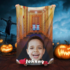 Lofaris Personalized The Shinning Twins Photo Beach Towel