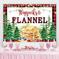 Lofaris Pine Forest Flapjacks and Flannel Backdrop for Autumn