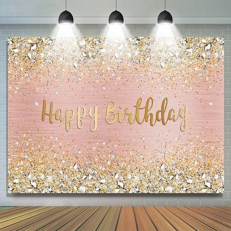 Classic Rose Gold Birthday Party Backdrops – Lofaris