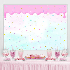 Lofaris Pink and Green Candy Themed Happy Birthday Backdrop