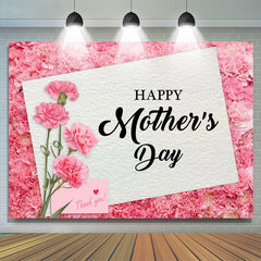 Lofaris Pink Floral Envelope Thank You Mothers Day Backdrop