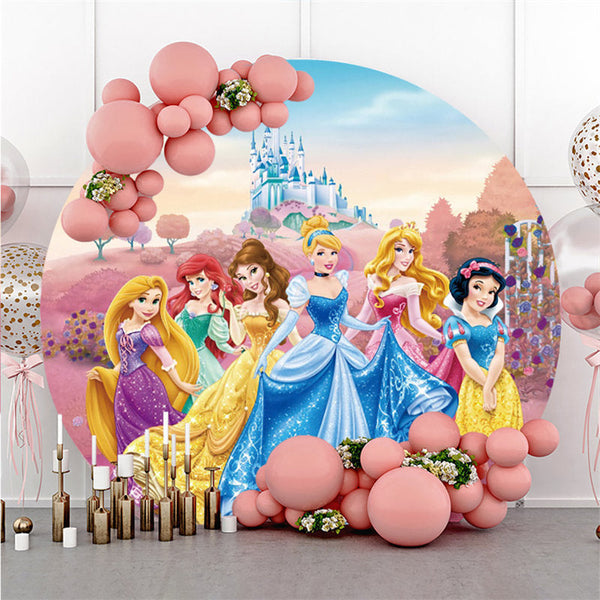 Buy Disney Princess Multi Princess Happy Bitrhday Back Drop, Pack