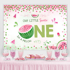 Lofaris Pink Girls 1st Watermelon Party Photoshoot Backdrop