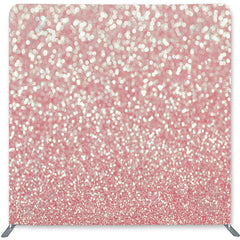 Lofaris Pink Glitter Bokeh Double-Sided Backdrop for Birthday