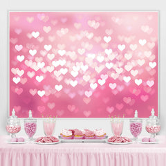 Lofaris Pink Love Light Simple Bokeh Backdrop For Girl Party