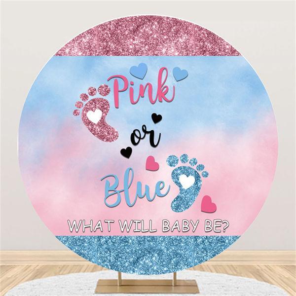 Lofaris Fish He or She Baby Will Be Gender Reveal Backdrop | Backdrop Curtains For Baby Shower | Backdrop For Baby Shower | Backdrops For Baby Showers