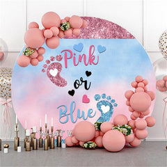 Pink Blue Floral Custom Backdrop for Baby Shower Gender Reveal Party B –  ubackdrop