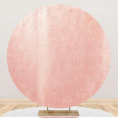 Lofaris Pink Texture Birthday Party Circle Backdrop For Girl