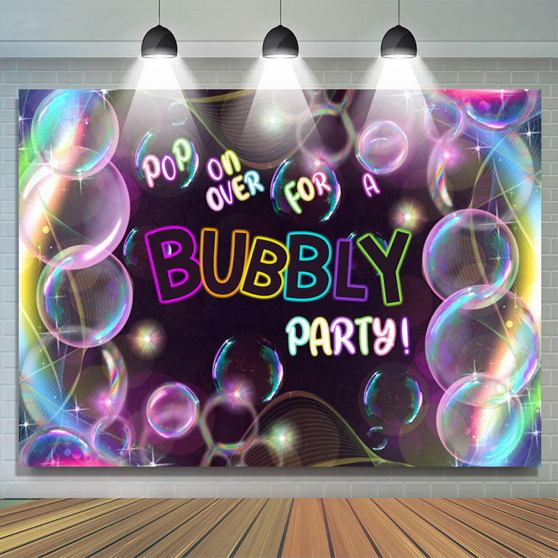 Lofaris Pop on over for A Bubbly Party Adults Backdrop