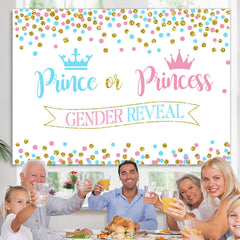 Lofaris Prince Or Princess Gender Reveal Baby Shower Backdrop