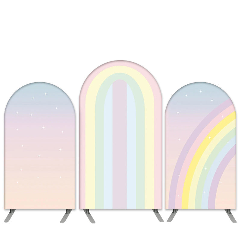 Lofaris Rainbow Theme Unicorn Baby Shower Arch Backdrop Kit