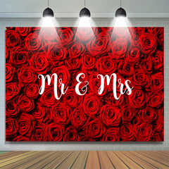 Lofaris Red Rose Flower Valentines Day Backdrop For Love Couple