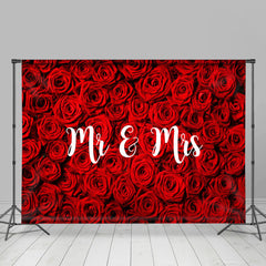 Lofaris Red Rose Flower Valentines Day Backdrop For Love Couple