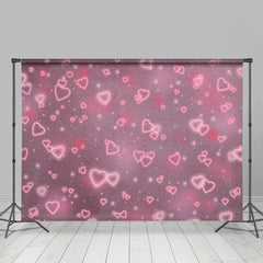 Lofaris Romantic Little Pink Hearts Valentines Day Backdrop