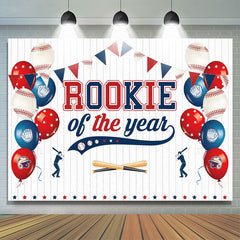 Lofaris Rookie of the Year Baseball Boys Birthday Backdrop