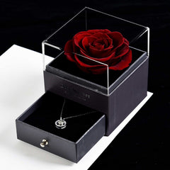 Lofaris Rose Flower Jewelry Box Valentines Day Gifts