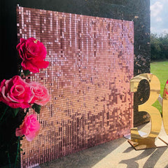 Lofaris Rose Gold Shimmer Wall Panels Wedding Party Decorations