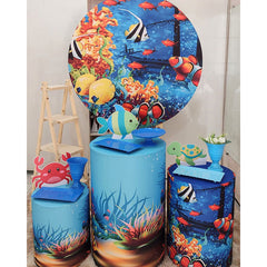 Lofaris Round Cute Finding Nemo Theme Cartoon Backdrop Kit